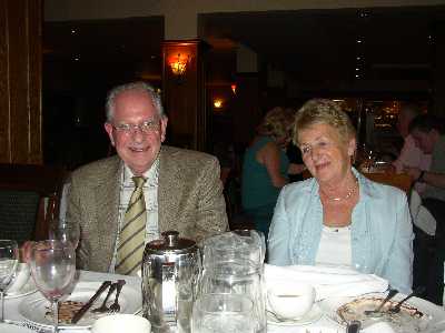 Gerry and Rosemary after the Birthday meal