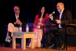 Jo Berry and Patrick Magee at the launch of Building Bridges for Peace