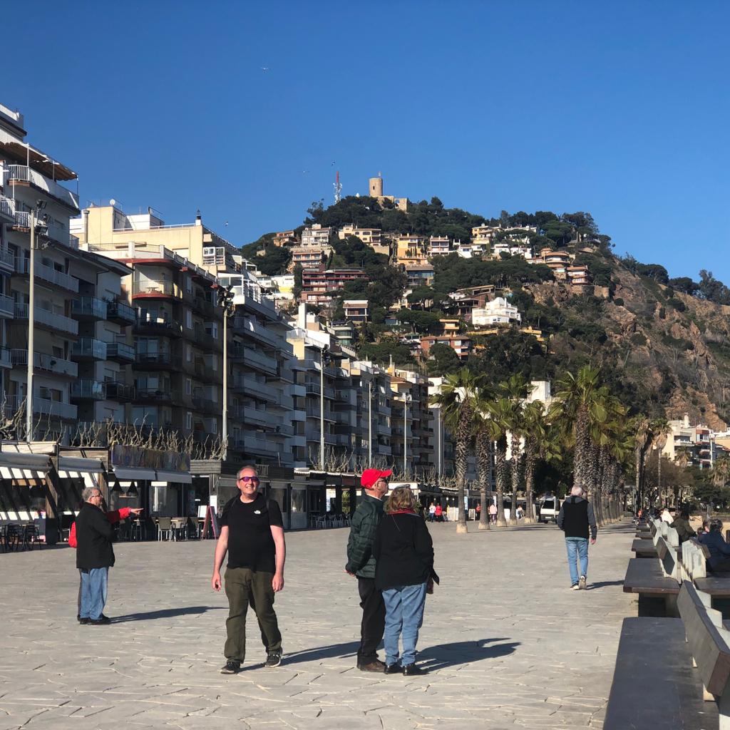 on the promenade in Blanes