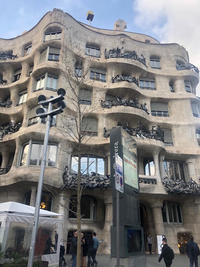 La Pedrera house designed by Gaudí on Passeig de Gràcia