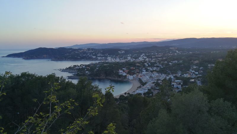 the view from the lighthouse of San Sebastià