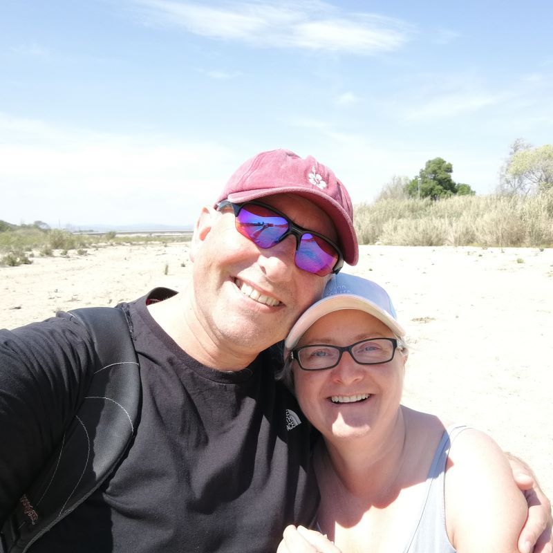 standing in the middle of the (dry) Tordera river basin between Blanes and Malgrat de Mar