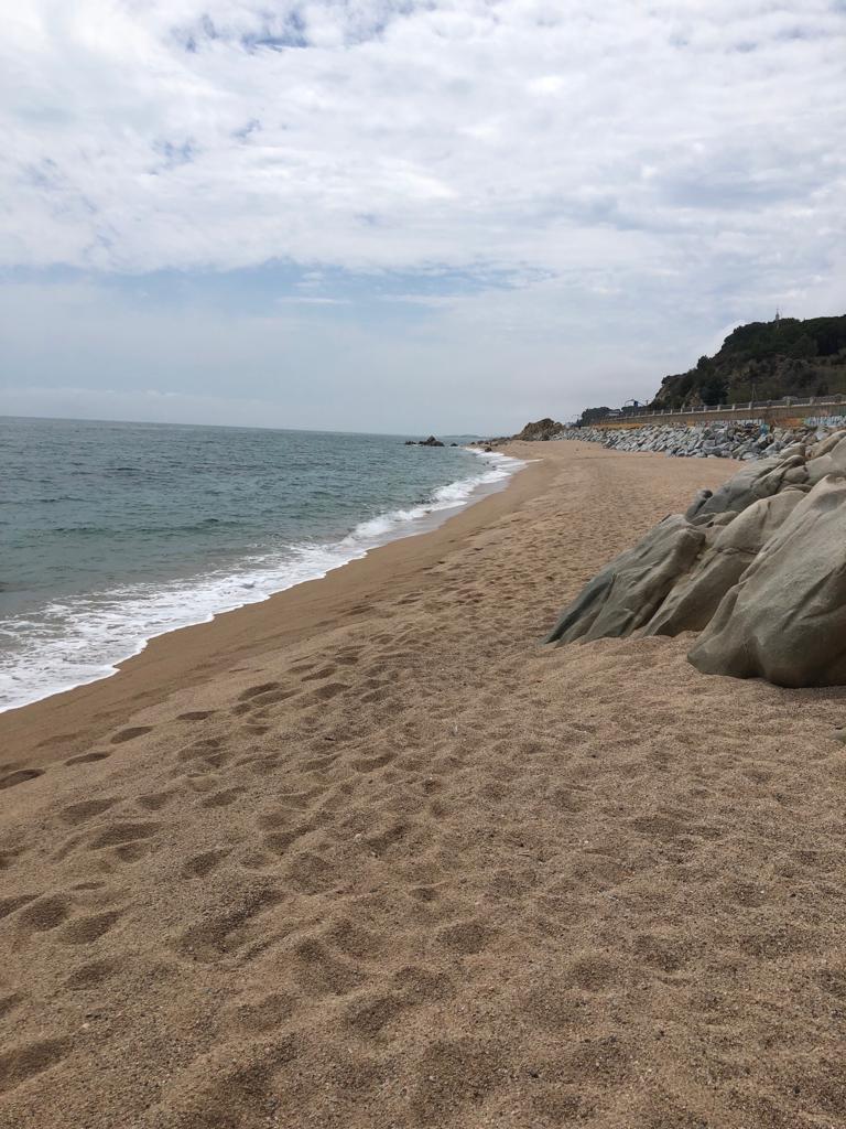 quiet Tuesday on the beach at Sant Pol