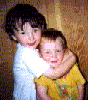 My big brothers, Eoghan and Aidan, a couple of weeks after my arrival